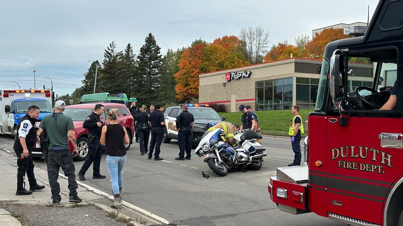 Motorcycle crash on Central Entrance in Duluth