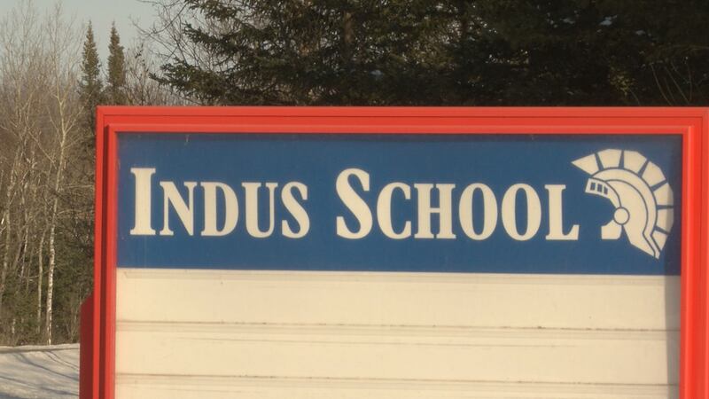 Indus School sign