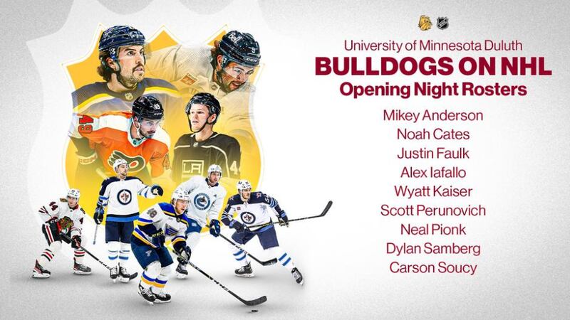 9 former Bulldogs will be on NHL opening night rosters